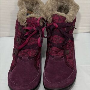 Columbia Powder Summit Shorty Lace Up Suede Boots